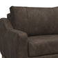 Tuba 62 Inch Loveseat Chocolate Brown Polyester Foam Cushions Solid Wood By Casagear Home BM320768