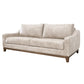 Tuba Sofa Gray Polyester Foam Cushions Solid Pine Wood Frame 88 Inch By Casagear Home BM320773