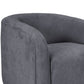 Ino Accent Chair Dark Gray Polyester Foam Cushions Solid Wood Platform By Casagear Home BM320777