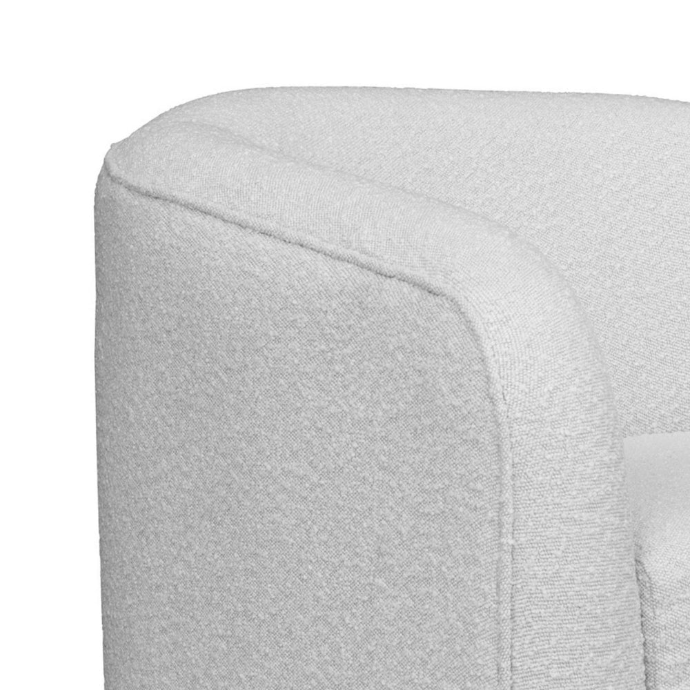 Ino Loveseat Ivory Polyester Foam Cushions Solid Pine Wood Base 66 Inch By Casagear Home BM320782