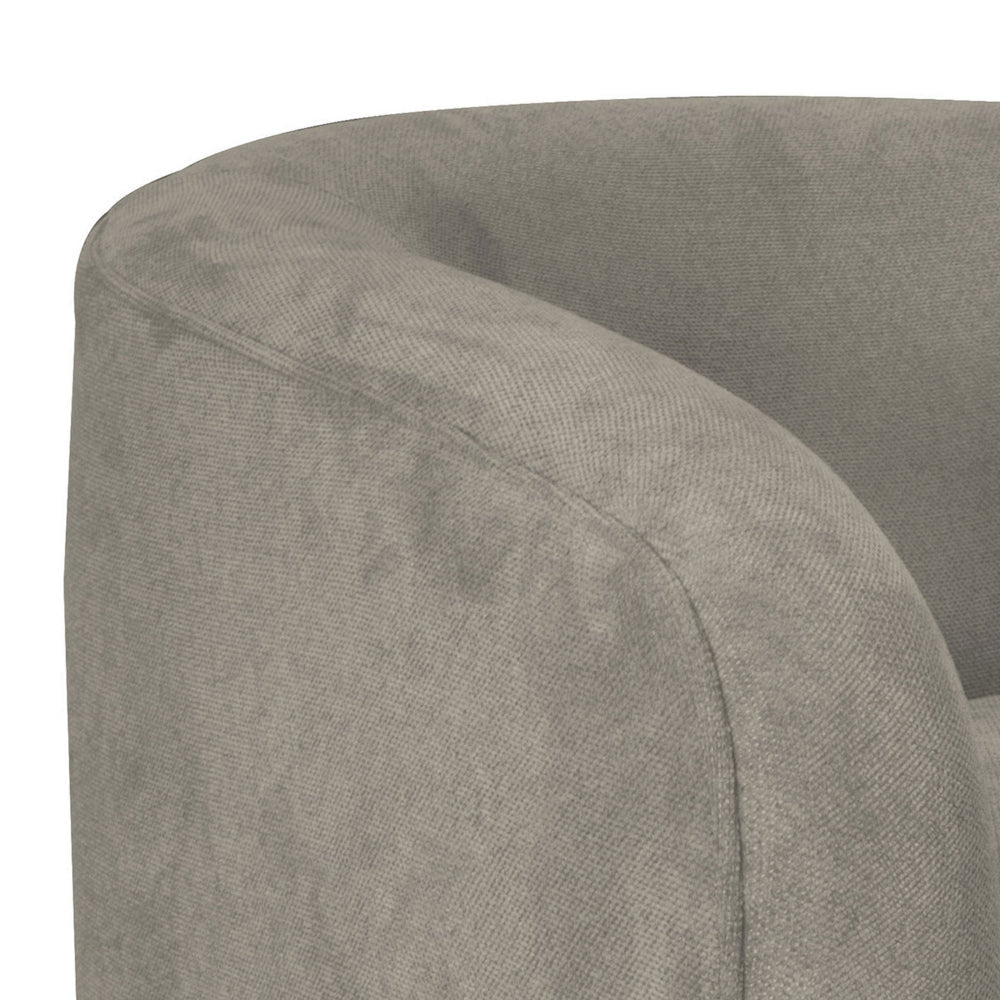 Ino Loveseat Almond Gray Polyester Foam Cushions Solid Wood 66 Inch By Casagear Home BM320785