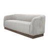 Ino Loveseat Beige Polyester Foam Cushions Solid Pine Wood Base 66 Inch By Casagear Home BM320786