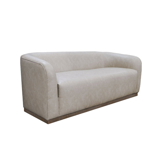 Ino Loveseat, Gray Polyester, Foam Cushions, Solid Pine Wood Base, 66 Inch By Casagear Home