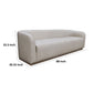 Ino Sofa Gray Polyester Foam Cushions Solid Pine Wood Base 88 Inch By Casagear Home BM320794