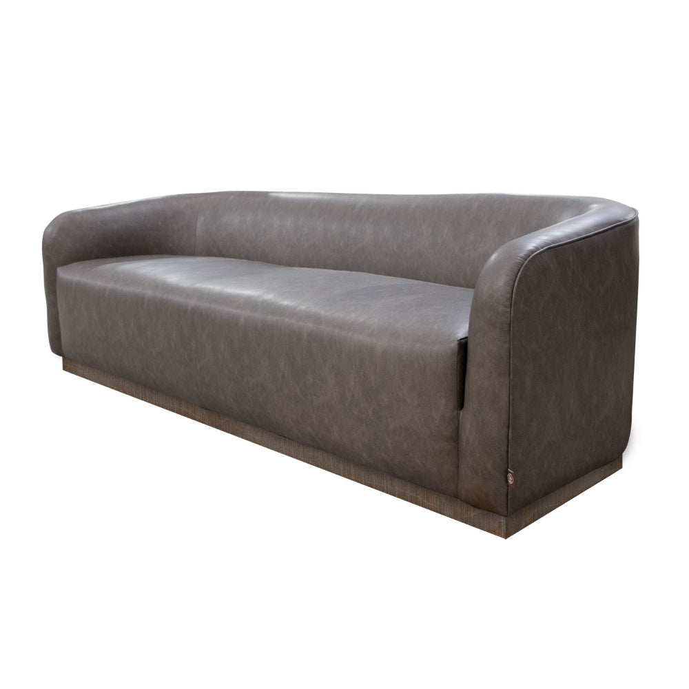 Ino Sofa Chocolate Brown Polyester Foam Cushions Solid Wood 88 Inch By Casagear Home BM320795