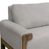 Caisy Loveseat Beige Polyester Foam Cushions Solid Pine Wood 69 Inch By Casagear Home BM320809