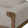 Caisy Sofa Gray Fabric Foam Cushions Solid Wood in Caramel 93 Inch By Casagear Home BM320810