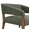 Merry Accent Chair Olive Green Polyester Foam Brown Solid Pine Wood By Casagear Home BM320822