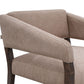 Merry Accent Chair Light Brown Polyester Foam Brown Solid Pine Wood By Casagear Home BM320825