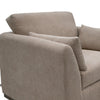 Sian Accent Chair Light Brown Polyester 1 Throw Pillow Solid Pine Wood By Casagear Home BM320844