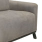 Kelly Loveseat Almond Gray Polyester 2 Throw Pillows Solid Wood 66 Inch By Casagear Home BM320872