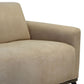 Kelly Loveseat Light Brown Polyester 2 Throw Pillows Solid Wood 66 Inch By Casagear Home BM320873