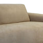 Kelly Sofa Light Brown Polyester 2 Throw Pillows Solid Wood 91 Inch By Casagear Home BM320878