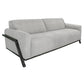 Kelly Sofa, Beige Polyester, 2 Throw Pillows, Solid Pine Wood, 91 Inch By Casagear Home