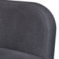 Mika Accent Chair Iron Gray Polyester Soft Plush Foam Black Metal Frame By Casagear Home BM320884