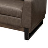 Berry Sofa Chocolate Brown Faux Leather Foam Solid Pine Wood 89 Inch By Casagear Home BM320890