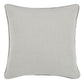 Irma 26 Inch Euro Pillow Sham Pre Shrunk Gray Cotton Premium Linen By Casagear Home BM320899