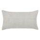 Irma 20 x 36 King Lumbar Pillow Sham, Pre Shrunk, Gray Cotton Premium Linen By Casagear Home