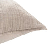 Irma 26 Inch Euro Pillow Sham Pre Shrunk Brown Cotton Premium Linen By Casagear Home BM320904