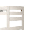 Damie Twin/Full Bunk Bed with Ladder Brazilian Pine White Solid Wood By Casagear Home BM321096