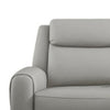 Cory Manual Recliner Sofa 87 Inch Solid Wood Light Gray Polyester By Casagear Home BM321098