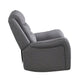 Clair 2 Piece Manual Reclining Sofa and Loveseat Solid Wood Gray Fabric By Casagear Home BM321107