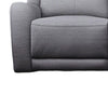 Clair Manual Recliner Sofa Scroll Arms 47 Inch Solid Wood Gray Fabric By Casagear Home BM321109