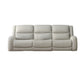 Gira 2pc Sofa and Loveseat Set Manual Reclining Solid Wood Beige Fabric By Casagear Home BM321111