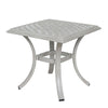 Wynn Outdoor Standard End Table 22 Inch Square Aluminum Gray Finish By Casagear Home BM321168