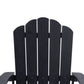 West Outdoor Patio Adirondack Chair 30 Inch Wood Style Black Finish By Casagear Home BM321170