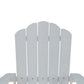 West Outdoor Patio Adirondack Chair 30 Inch Wood Style White Finish By Casagear Home BM321173