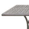 Mace Outdoor Patio Dining Table 86 Inch Rectangle Top Aluminum Gray By Casagear Home BM321181