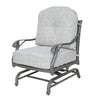 Mace Outdoor Club Motion Chair Set of 2 High Back Aluminium Golden Beige By Casagear Home BM321191