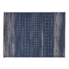 Gini Area Rug, Rectangular 5 x 7, Indoor Outdoor, Navy Blue and Ivory By Casagear Home