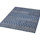 Cynth Area Rug Rectangular 5 x 7 Blue Indoor Outdoor Boho Ivory Pattern By Casagear Home BM321208