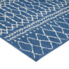 Sham Area Rug Rectangular 5 x 7 Blue Indoor Outdoor Handcrafted Details By Casagear Home BM321209