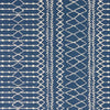 Sham Area Rug Rectangular 5 x 7 Blue Indoor Outdoor Handcrafted Details By Casagear Home BM321209