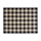 Ina Area Rug, Indoor Outdoor 8 x 10 Rectangular, Black Beige Gray Checkers By Casagear Home