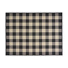 Ina Area Rug, Indoor Outdoor 8 x 10 Rectangular, Black Beige Gray Checkers By Casagear Home