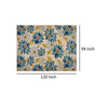 Ira Area Rug Rectangular 8 x 10 Ivory Indoor Outdoor Blue Yellow Floral By Casagear Home BM321216