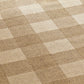 Ricky Area Rug Rectangular 5 x 7 Light Brown Indoor Outdoor Plaid Pattern By Casagear Home BM321219