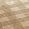 Ricky Area Rug Rectangular 5 x 7 Light Brown Indoor Outdoor Plaid Pattern By Casagear Home BM321219