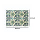 Dian Area Rug 5 x 7 Ivory and Blue Indoor Outdoor Medallion Pattern By Casagear Home BM321223