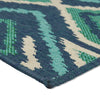 Dian 5 x 8 Area Rug Navy Blue Indoor Outdoor Ikat and Checkered Design By Casagear Home BM321227