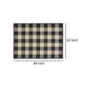 Ina Area Rug Rectangular 5 x 7 Black White Gray Checkered Pattern By Casagear Home BM321228