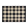 Ina Area Rug, Rectangular 5 x 7, Black, White, Gray Checkered Pattern By Casagear Home