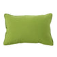 Naed Pillow, Rectangular 12 x 18, Green Water Safe Fabric Indoor Outdoor By Casagear Home