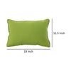 Naed Pillow Rectangular 12 x 18 Green Water Safe Fabric Indoor Outdoor By Casagear Home BM321234