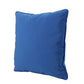 Naed Pillow Square 18 Inch Plush Blue Water Safe Fabric Indoor Outdoor By Casagear Home BM321235