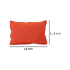 Naed Pillow Rectangular 18 Inch Orange Water Safe Fabric Indoor Outdoor By Casagear Home BM321236